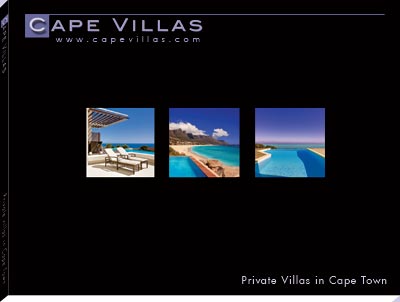 Front cover of the Cape Villas Magazine